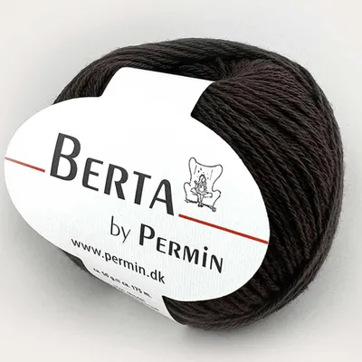 Productafbeelding van Berta van Permin – Garen van wol en katoen, gecertificeerd met ® (35 bruine tinten)