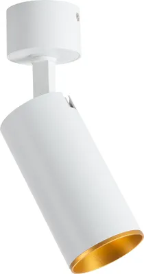 Produktbild von LED Aufbaustrahler schwenkbar Genius A504 Aluminium weiß mit Goldreflektor