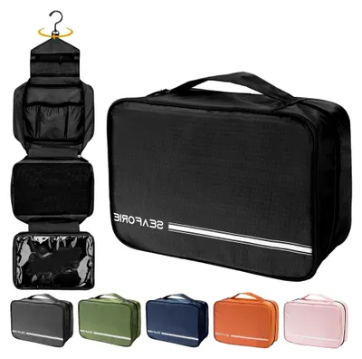 Produktbild von Hängender Kulturbeutel, große Kulturtasche für Damen und Herren, wasserdichte Waschtasche für Reisen und Camping