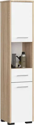 Immagine prodotto di Mobile da bagno con cassetto MERALYA - rovere sonoma / bianco