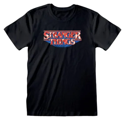 Image de T-shirt Stranger Things avec logo rétro, taille M