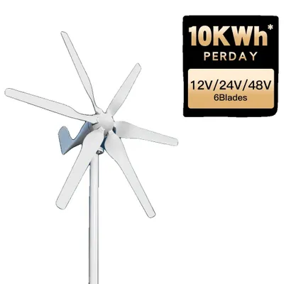 Image de Générateur éolien, haute efficacité, installation facile, avec système de contrôle hybride, 2000W, 48V