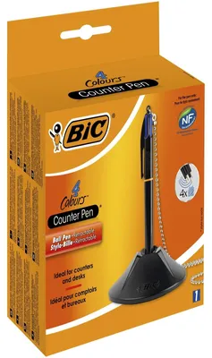 Produktbild von BIC Colours, Stick-Kugelschreiber, Schwarz, Medium