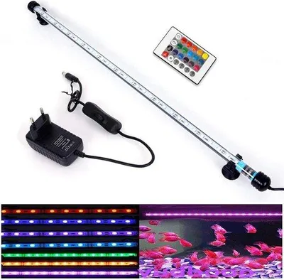 Obrázok produktu pre Vodotesné LED osvetlenie do akvária, 92 cm, RGB, zmena farieb, diaľkové ovládanie