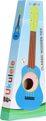 Produktbild von Kindergitarre aus Holz, Metallsaiten, rosa ECOTOYS