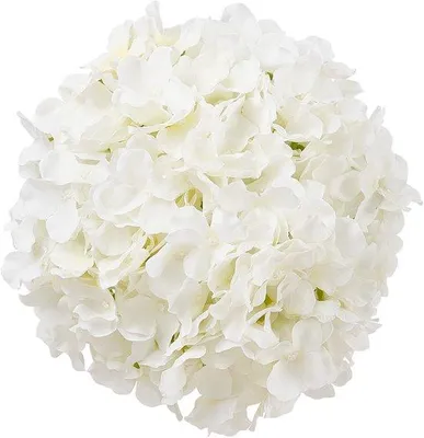 Image de Hortensias en soie artificielle, fleurs artificielles avec tiges, idéales pour les compositions de mariée faites maison, la décoration de table et les décorations de fête