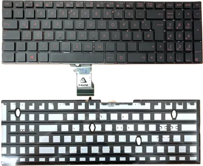 Produktbild von DEUTSCHE - Tastatur Keyboard ohne Rahmen mit Beleuchtung kompatibel für Asus UX501VW