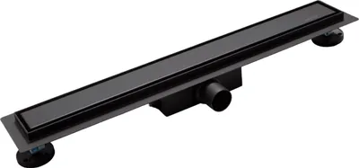 Produktbild von BALNEO Duschablauf Duplex Next mit doppelseitigem Paneel und Siphon Set 120 cm Edelstahl Schwarz
