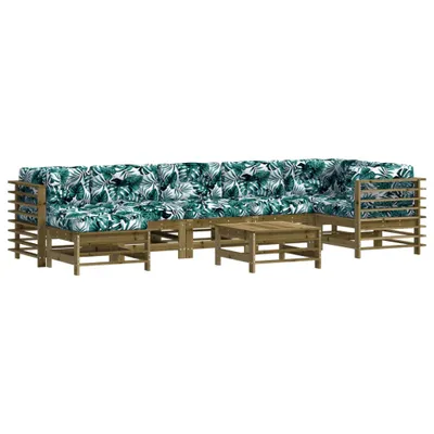 Produktbild von vidaXL 8-tlg. Garten-Lounge-Set mit Kissen Imprägniertes Kiefernholz