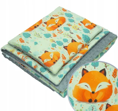 Produktbild von Kerstin Minky Kindergarten Decke 100x135 cm mit Kissen