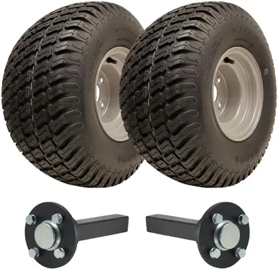 Immagine prodotto di Kit per rimorchio da prato per ATV 18x9.50-8 con ruote Wanda P332 con battistrada da prato e semiassi, 750 kg