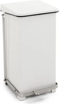 Produktbild von Industrieller Tritt-Mülleimer 45 Liter - Weiß