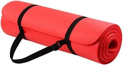 Produktbild von Famanu Yogamatte Extra Dick - Rote Fitnessmatte 180,34 x 60,96 cm