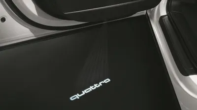 Productafbeelding van Audi LED instapverlichting, embleem met tekstprojectie, Audi Quattro