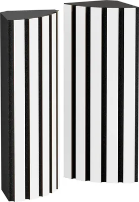 Immagine prodotto di Confezione da 2 – Trappola acustica angolare per bassi | Assorbimento delle basse frequenze per studi e teatri | 50x23x14 cm | Diffusione | [POLETRAP | Bianco]