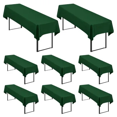 Productafbeelding van Biertisch-tafelkleden, 8 stuks, donkergroen, 250x100 cm, polyester