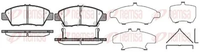 Produktbild von REMSA Bremsbeläge Satz Vorne Bremsklötze für HONDA Jazz III Schrägheck (GE, GG, GP, ZA) 1358.02