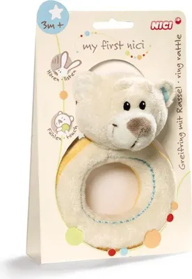 Produktbild von Nici Greifling Bär mit Rassel 15cm 33504