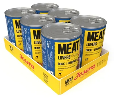 Produktbild von Hundefutter Josera Meat Lovers 6 x 400g Ente & Kürbis getreidefrei