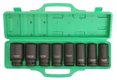 Produktbild von TOPTUL Kraft-Stecknuss-Satz GDAI0804 Chrom-Molybdänstahl