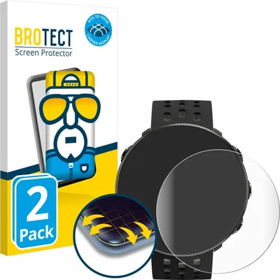 Produktbild von 2x BROTECT Fullscreen Schutzfolie für Polar Vantage M2 Displayschutz Folie Fullcover Klar Transparent