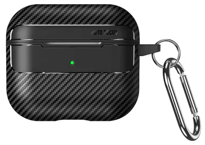 Produktbild von Techsuit - CarbonFiber-Hülle für AirPods Pro 3 - schwarz