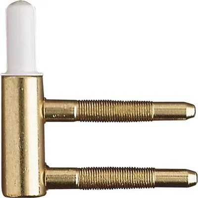 Image de OTLAV Paumelle type 101, partie cadre, paumelle ø 15 mm, acier laitonné