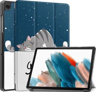 Produktbild von Samsung Galaxy Tab A9 Hülle - Tri-Fold Ständer Klapphülle mit Schlaf/Wach-Funktion - Herz