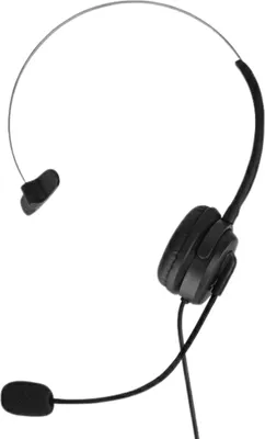 Obrázok produktu pre Xqisit Mono káblové slúchadlá s mikrofónom čierne/čierne 43587