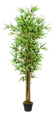 Produktbild von Künstlicher Bambusbaum 1288 Blätter 180 cm Grün
