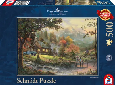 Immagine prodotto di Thomas Kinkade, Idillio lungo il fiume, 500 pezzi