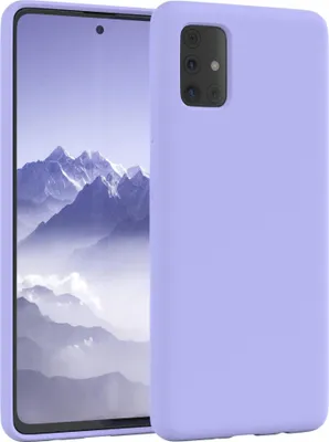 Produktbild von EAZY CASE Silikonhülle für Samsung Galaxy A51 Silikon Backcover Schutz in Violett