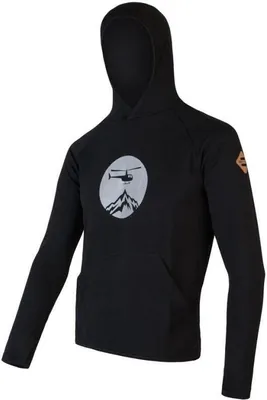 Produktbild von Sweatshirt Sensor Merino Upper Heli Herren Känguru Kapuze schwarz größe L 21200035-02