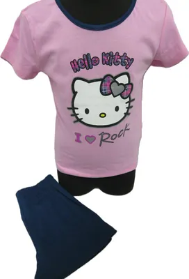 Produktbild von Hello Kittykurzer Schlafanzug, Shorty, Größe 116