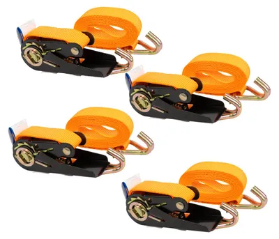 Produktbild von Satz Aus Vier Kamar 3 M/25 Mm/0,8 T Orangefarbenen Transportgurten Mit Spannvorrichtung