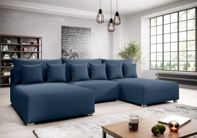 Obrázek produktu pro Sedací souprava do U ROSIANA - modrá, pravý roh