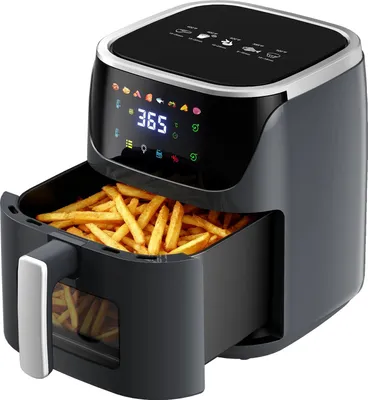 Obrázok produktu pre Teplovzdušná fritéza, objem 7 l, 8 funkcií varenia, čierna, EÚ