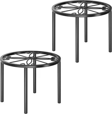 Image de Support pour plantes de jardin - Support pour fleurs - Support robuste pour l'intérieur et l'extérieur (lot de 2)
