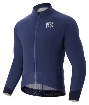 Zdjęcie produktu dla Kurtka rowerowa Rockbros YDWT014 zimowa polarowa dwuwarstwowa rozmiar M - niebieska
