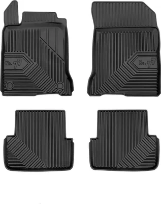 Produktbild von Fußmatten Gummimatten für Renault Laguna III 2007-2015 TPE Schwarz 4 Teile
