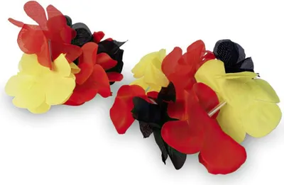 Produktbild von Aloha-Armreif - Deutschlandflagge - Durchmesser 8 cm - im Polybeutel - Art. 00/0648 - Fanartikel Deutschland zur WM oder EM