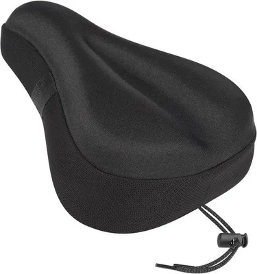 Produktbild von Silikon-Sitzkissen für Fahrradzadel, Mountainbike-Sitzkissen, riempjes, schwarz, 100x100 mm
