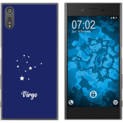 Produktbild von PhoneNatic Case kompatibel mit Sony Xperia XZs Silikon-Hülle SternzeichenVirgo M2