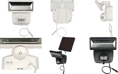 Produktbild von Brennenstuhl SOL 800, Wandbeleuchtung für den Außenbereich, Schwarz, Kunststoff, IP44, Eingang, Fassade, Garten, Pfad, Wandmontage