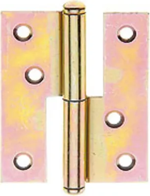 Produktbild von Aushebescharnier, verzinkt, rechts, 80x65x1,8mm