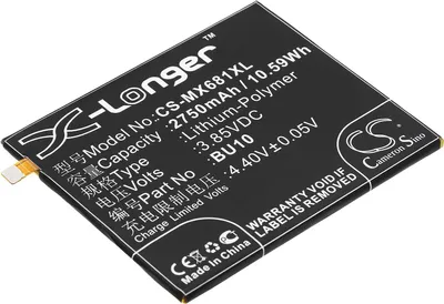 Produktbild von TECHTEK Akku Kompatibel mit [MeiZu] Meilan U10, Meilan U10 Dual SIM, U680A, U680D, für [Meilan] U10, U10 Dual SIM, U680A, U680D Ersetzt BU10