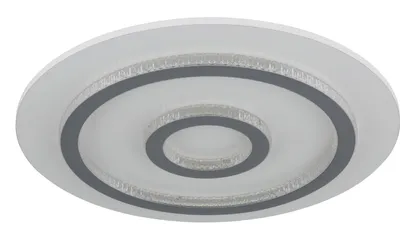 Immagine prodotto di Plafoniera LED, bianca, cristalli, dimmerabile, telecomando, D 45 cm