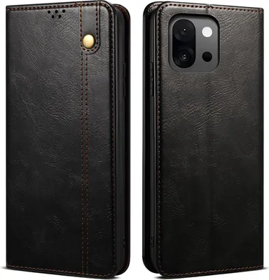 Obrázek produktu pro Pouzdro pro OnePlus 13T kožené flip pouzdro peněženka s funkcí stojánku černé