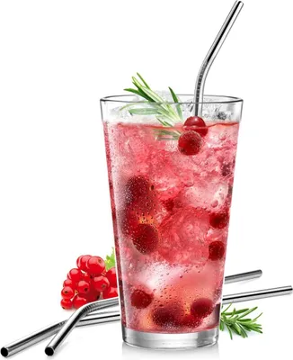 Produktbild von Tescoma Trinkhalme aus Edelstahl myDRINK 4 St., mit Reinigungsbürste