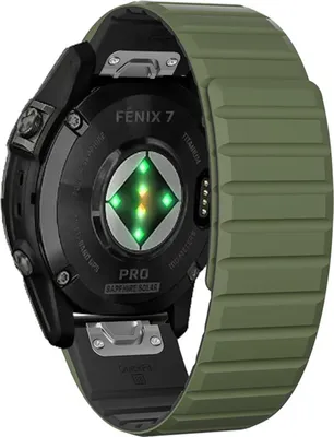 Produktbild von Armband für Garmin Fenix 5 / 5X / 6X / 7X  Silikon Ersatzband Strap magnetisch
